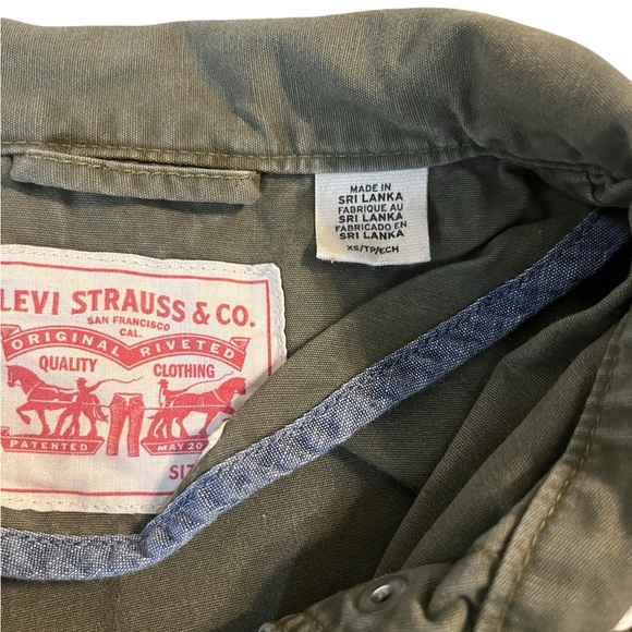 Levi’s Women’s Olive Green Military Utility Jacket, Size XS - Picture 2 of 8